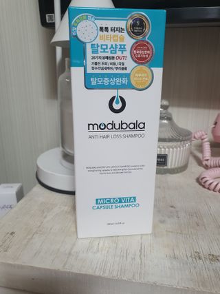모두발라 마이크로 비타캡슐 탈모샴푸 — 5점을 준 리뷰어가 2021년 12월 올린 사용 사진