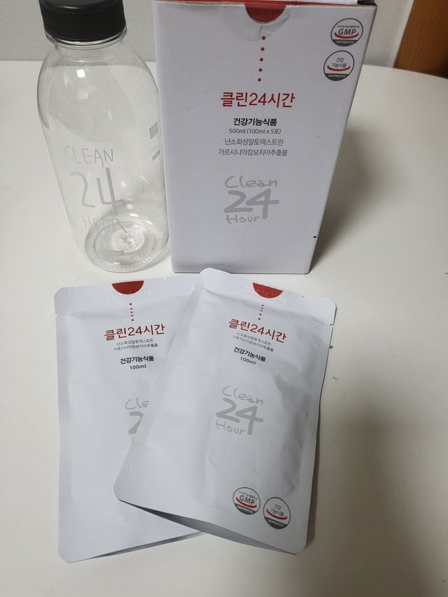 클린24시간 1BOX(5포) + 전용보틀(500ml) 리뷰 사진