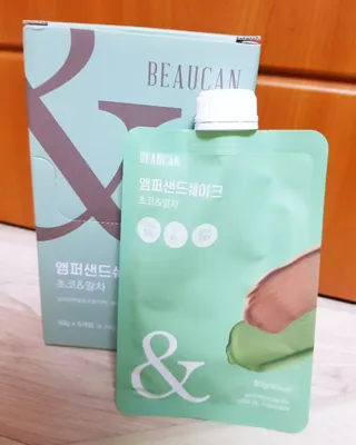 [뷰캔] 건강한 식사대용 앰퍼샌드 단백질 쉐이크 초코&말차 50g — 5점을 준 리뷰어가 2022년 6월 올린 사용 사진