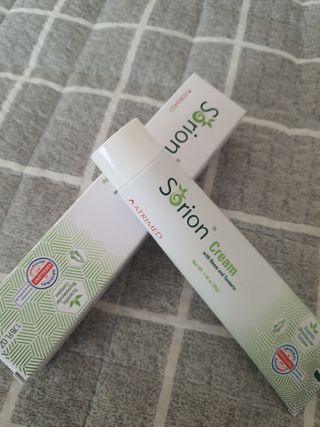 건선/아토/습진/민감성 피부 천연보습진정크림 소리온 크림 & 센시티브 크림 50g — 5점을 준 리뷰어가 2022년 1월 올린 사용 사진