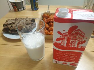 락티노브 프랑스에서 온 프리미엄 우유 래드바쉬 멸균우유 1L x 4개 — 5점을 준 리뷰어가 2021년 11월 올린 사용 사진