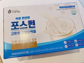 자연에온 마시는 프로틴 고함량 균형단백질 음료 포스틴 125ml 10개입 1BOX — 5점을 준 리뷰어가 2021년 3월 올린 사용 사진