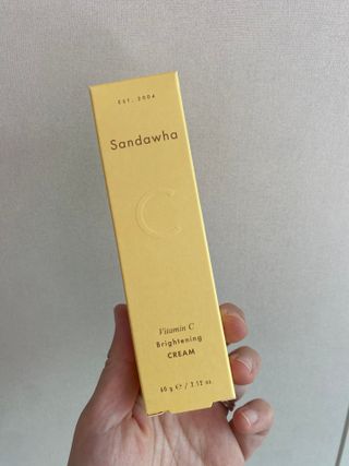 산다화 비타민C 화이트닝 크림 — 4.5점을 준 리뷰어가 2023년 5월 올린 사용 사진