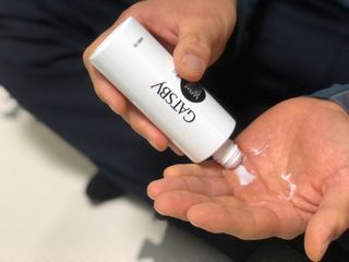 [갸스비] 명불허전, 남성을 위한 브랜드 갸스비의 올인원, 폼클렌징, 헤어오일 3종 — 4.5점을 준 리뷰어가 2021년 4월 올린 사용 사진