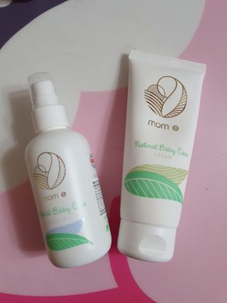 mom e 맘이 내추럴 베이비 케어 크림+바디오일 — 5점을 준 리뷰어가 2021년 1월 올린 사용 사진