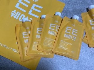 [덜다] 든든 식물성 단백질 쉐이크 40g X 7입 (곡물/딸기) — 5점을 준 리뷰어가 2023년 8월 올린 사용 사진