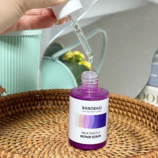 바노바기 코스메틱 바노바기 밀크 씨슬 리페어 세럼 30ml & 크림 50ml — 5점을 준 리뷰어가 2024년 5월 올린 사용 사진