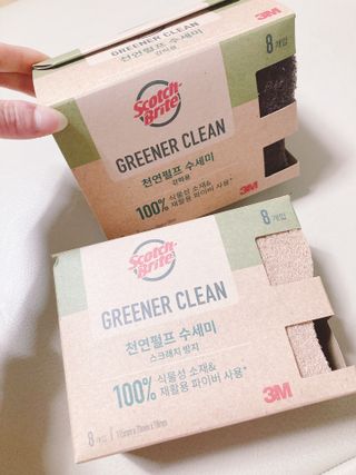 3M 스카치브라이트 그리너클린 천연펄프수세미 — 4점을 준 리뷰어가 2023년 3월 올린 사용 사진