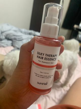 썸헤어 / SUMHAIR 썸헤어 실키 테라피 헤어 에센스 — 5점을 준 리뷰어가 2021년 4월 올린 사용 사진