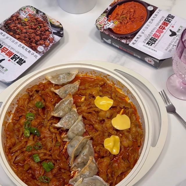 [닭집아들] 직화무뼈닭발 &  신제품 직화로제무뼈닭발 리뷰 사진