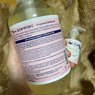 빅그린 임산부 전용라인 3종세트 - 샴푸500ml,트리트먼트500ml,바디워시500ml — 5점을 준 리뷰어가 2022년 8월 올린 사용 사진