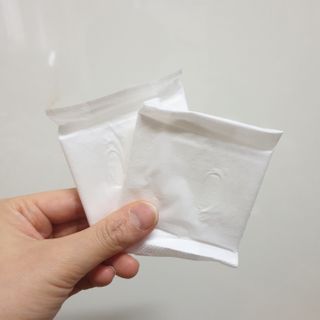 블루블루 유기농 순면 커버 생리대 — 5점을 준 리뷰어가 2021년 2월 올린 사용 사진