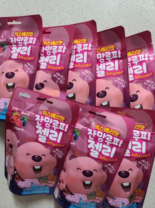 [팔도] 잔망루피젤리 믹스베리맛 42g 8개 — 5점을 준 리뷰어가 2022년 1월 올린 사용 사진