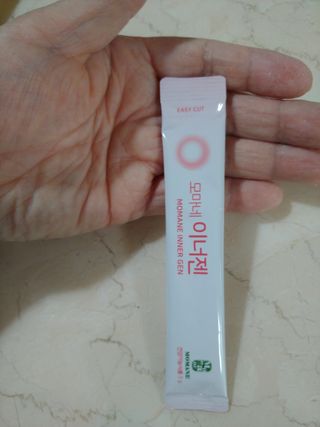 [모마네] 이너뷰티 히알루론산 비오틴 코큐텐 저분자피쉬콜라겐 - 3 g 30포 ★석류맛 — 5점을 준 리뷰어가 2021년 12월 올린 사용 사진