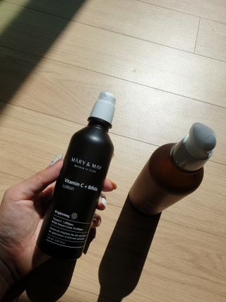 마리엔메이 비타민C 비피다 로션 + 비타민 B5 비피타 토너 — 5점을 준 리뷰어가 2021년 9월 올린 사용 사진