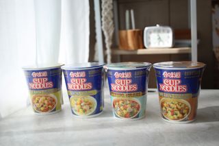 NISSIN 닛신 컵누들  4종 - 씨푸드오리지날, 씨푸드 스파이시, 씨푸드 커리, 씨푸드 XO소스 — 5점을 준 리뷰어가 2022년 3월 올린 사용 사진