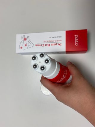 건강누리인터내셔날 큐어레스트 스포츠 마사지 닥터페인 바디 핫 롤링 볼 크림(100ml) — 3점을 준 리뷰어가 2022년 3월 올린 사용 사진