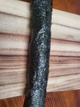 해풀잎 누구나 김밥*1ea [(혼합야채 35g *1ea,  김밥김 (5g, 5ea),  양념간장 (6g, 5ea), 참기름(5g, 2ea)] — 4.5점을 준 리뷰어가 2022년 7월 올린 사용 사진