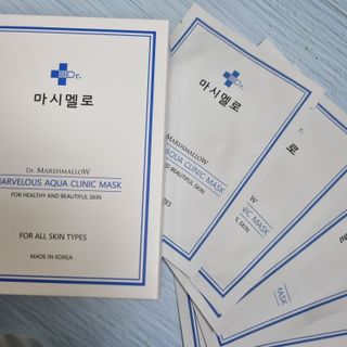 닥터마시멜로 닥터마스멜로 마블러스 아쿠아 클리닉 마스크 — 5점을 준 리뷰어가 2021년 7월 올린 사용 사진