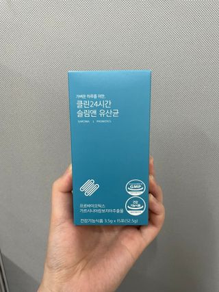 클린24시간 슬림앤유산균 1박스 (3.5g X 15포) — 4점을 준 리뷰어가 2022년 9월 올린 사용 사진