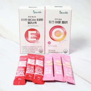인디닥터 면역 생생 핑크 이뮨 젤리 + 타이탄 BCAA 프로틴 젤리스틱 — 5점을 준 리뷰어가 2022년 6월 올린 사용 사진