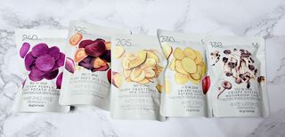 딜라이트 프로젝트 원물칩 5종 9ea(고구마칩, 자색고마칩, 느타리버섯칩, 비트 믹스칩, 단호박 믹스칩) — 5점을 준 리뷰어가 2022년 4월 올린 사용 사진