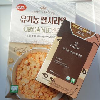 씨알푸드 유기농 쌀 시리얼 390g + 갓 구운 유기농 발아통곡물 150g — 5점을 준 리뷰어가 2021년 12월 올린 사용 사진