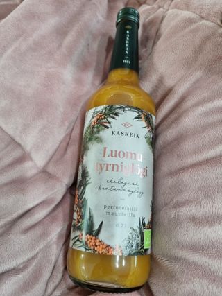 H365 [Kaskein Luomutyrniglögi] 핀란드 전통 무알콜 멀드와인 시벅톤 글로기 — 4점을 준 리뷰어가 2021년 5월 올린 사용 사진