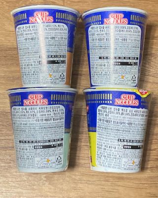 NISSIN 닛신 컵누들  4종 - 씨푸드오리지날, 씨푸드 스파이시, 씨푸드 커리, 씨푸드 XO소스 — 4.5점을 준 리뷰어가 2022년 4월 올린 사용 사진
