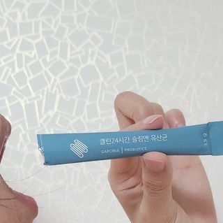 클린24시간 슬림앤유산균 1박스 (3.5g X 15포) — 5점을 준 리뷰어가 2023년 6월 올린 사용 사진