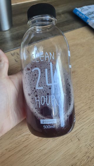 클린24시간 1BOX(5포) + 전용보틀(500ml) — 4.5점을 준 리뷰어가 2023년 2월 올린 사용 사진