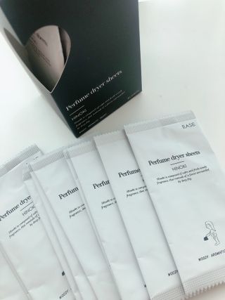 [이즈라이프코스메틱] 퍼퓸 드라이어 시트 히노끼향  or 블랑향 2중 택1 30매 — 5점을 준 리뷰어가 2021년 5월 올린 사용 사진