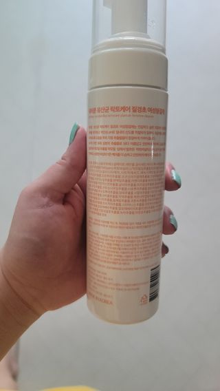 MF프리 [닥터문] 유산균 락토케어 질경초 여성청결제 200ml (폼타입) — 5점을 준 리뷰어가 2022년 5월 올린 사용 사진