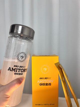 주식회사 씨크릿비에프랩 마시는 아미노산 아미토리 열대과일맛 14포 [1포, 5g / 보틀증정] — 5점을 준 리뷰어가 2022년 12월 올린 사용 사진