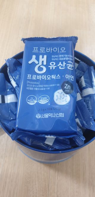서울약사신협_프로바이오생유산균_2.5G x 100포 — 5점을 준 리뷰어가 2021년 4월 올린 사용 사진