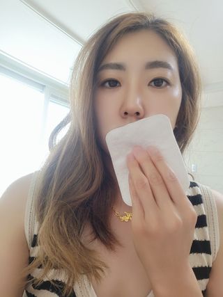 디어엘로디 유기농 무표백 건티슈 60매 — 5점을 준 리뷰어가 2022년 8월 올린 사용 사진