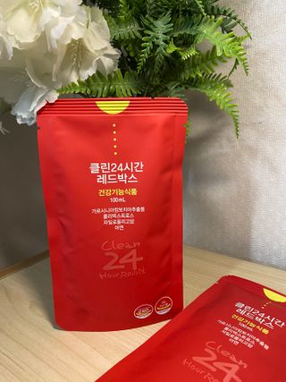 클린24시간 레드박스 1BOX(5포) + 전용보틀(500ml) — 5점을 준 리뷰어가 2024년 1월 올린 사용 사진