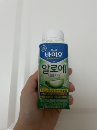 LIVE 매일바이오 알로에 드링킹 요거트 — 5점을 준 리뷰어가 2022년 4월 올린 사용 사진