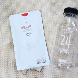 클린24시간 1BOX(5포) + 전용보틀(500ml) — 4.5점을 준 리뷰어가 2022년 10월 올린 사용 사진