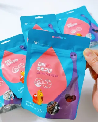 푸름웰니스 라바 쑥쑥구미 36g — 5점을 준 리뷰어가 2022년 3월 올린 사용 사진
