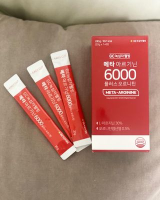 메타아르기닌 GC녹십자웰빙 메타 아르기닌 6000 플러스 오르니틴 — 5점을 준 리뷰어가 2022년 11월 올린 사용 사진