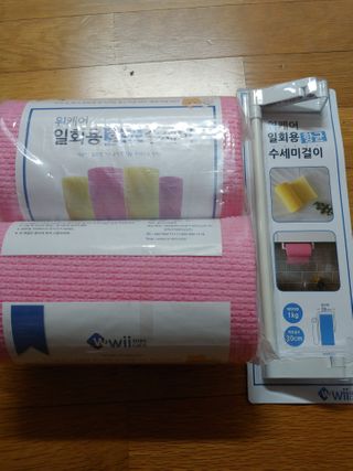 위케어 일회용 향균 수세미 50매 2롤 세트 총 100매 Pink — 5점을 준 리뷰어가 2021년 2월 올린 사용 사진