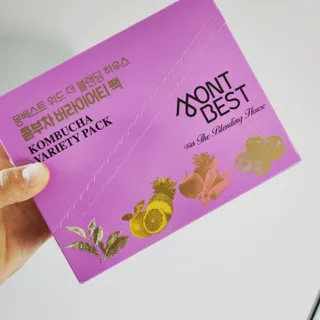 몽베스트 위드더 블랜딩 하우스 콤부차 _ 버라이어티팩 — 5점을 준 리뷰어가 2023년 7월 올린 사용 사진