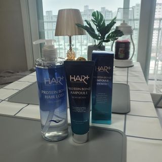헤어플러스 단백질탈모샴푸 500ml+단백질본드앰플 145ml — 5점을 준 리뷰어가 2021년 6월 올린 사용 사진