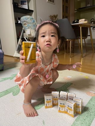 메디웰 페디아드링크 미니 바나나맛 — 5점을 준 리뷰어가 2022년 8월 올린 사용 사진