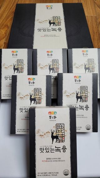 [몸엔용] 과일을 넣어 국산녹용을 맛있게 60ml x 30포 — 5점을 준 리뷰어가 2021년 6월 올린 사용 사진