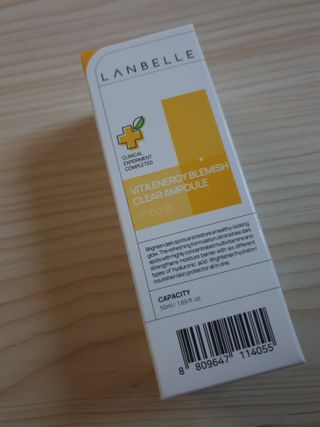 랑벨 비타 에너지 잡티 앰플 50ml 고농축 비타민, 저자극, 수분 촉촉, 미백 앰플 — 5점을 준 리뷰어가 2022년 4월 올린 사용 사진
