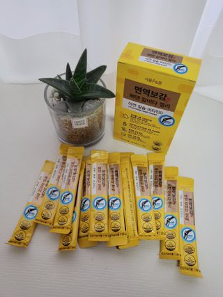 서울에프엔비 면역보감 뼈엔 칼비타 젤리 아연·칼슘·비타민D 20g X 15포 — 5점을 준 리뷰어가 2021년 11월 올린 사용 사진