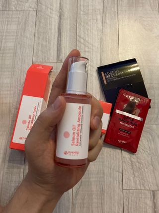 아이앤립 / EYENLIP 아이앤립 연어오일 리바이탈라이징 토너+앰플+크림 3종 세트 — 5점을 준 리뷰어가 2021년 7월 올린 사용 사진
