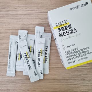 체인미 국화꽃 추출분말 에스오에스 곡류효소 과일채소 17종 혼합 분말 스틱 — 5점을 준 리뷰어가 2021년 11월 올린 사용 사진